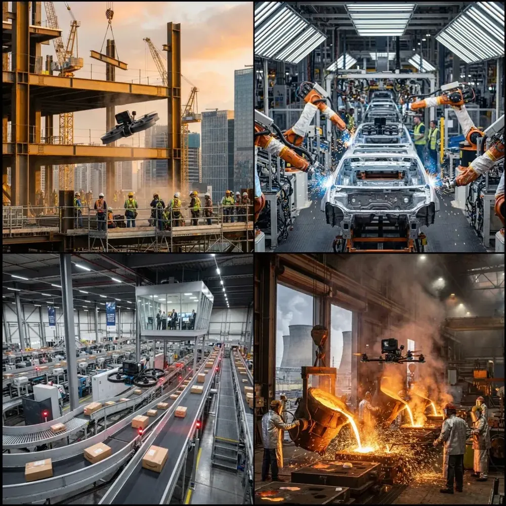 KI-generiert: FPV Industrie Video